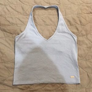 Hollister SZ S light blue halter tank top